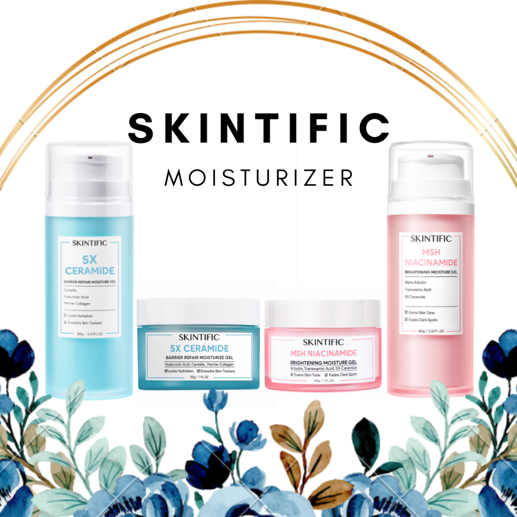 Skintific Moisturizer Barrier Repair Biru 30 g 80 g MSH Niacinamide Pink 30 g 80 g Pelembab Wajah