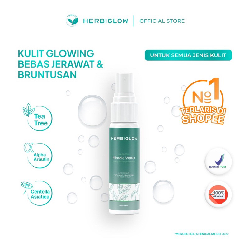 HERBIGLOW Face Mist Miracle Water For Acne & Glowing Skin | 100 ml