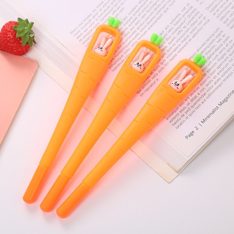 

BOLPEN GEL WORTEL / PULPEN GEL LUCU WORTEL / PULPEN KAKTUS LUCU MURAH / CUTE CARROT KAKTUS GEL PEN