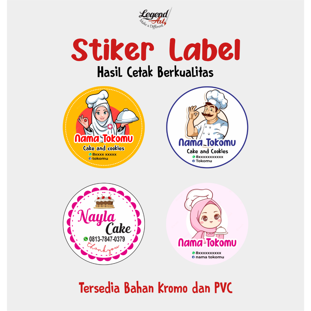 

Cetak Stiker Label Makanan - Cetak Stiker Label - Stiker Label Custom Free Desain