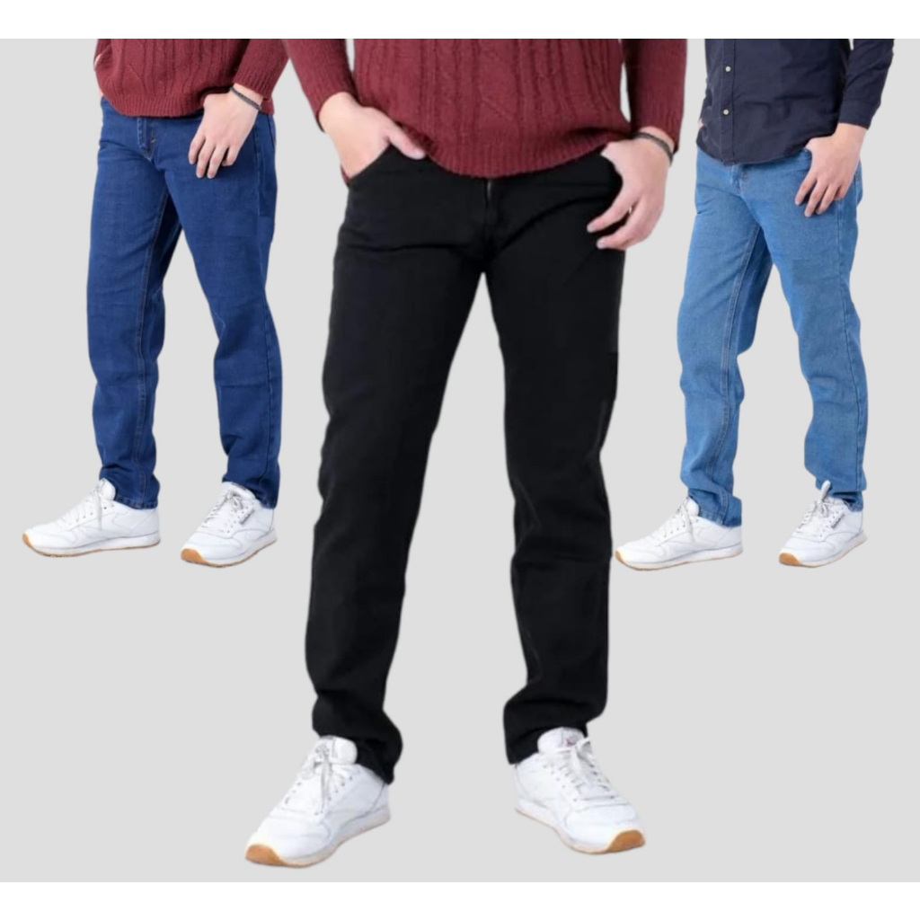 Celana Panjang Jeans Standar Pria Reguler Fit-Celana Jeans Standar Pria Dewasa-Celana Jeans Standar 