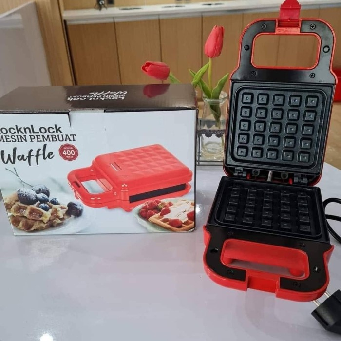 Cetakan Waffle Croffle listrik Lock n Lock Waffle Maker