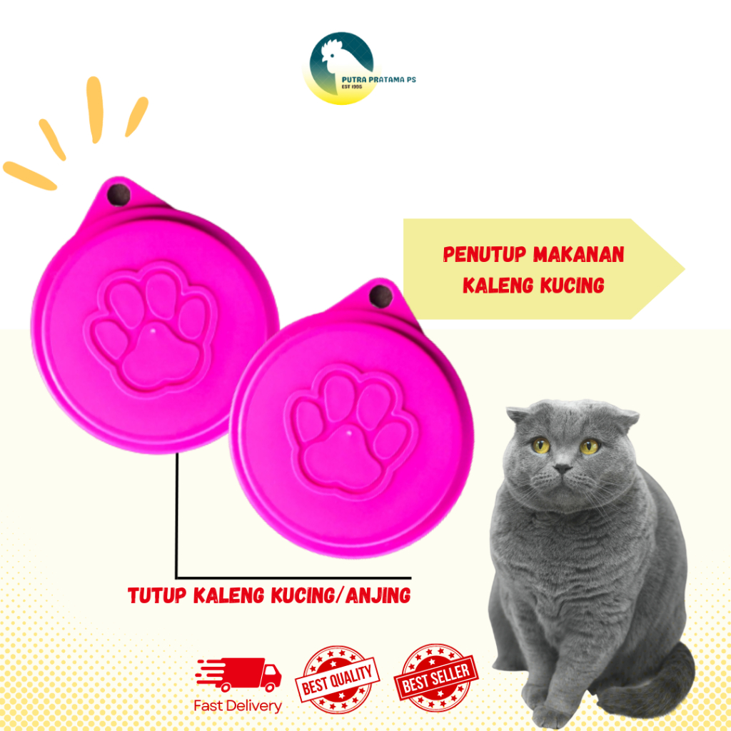 Tutup Kaleng Makan Kucing & Anjing Penutup Kaleng Makanan Anjing & Kucing