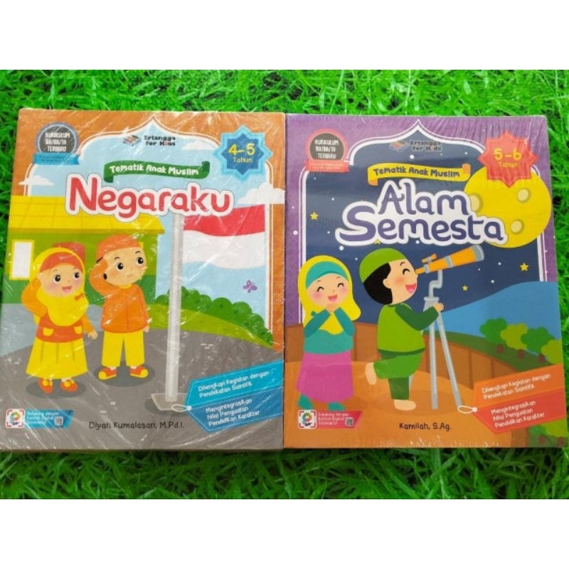 Tematik Anak Muslim Erlangga For Kids TK A dan TK B (8 Buku) SALE