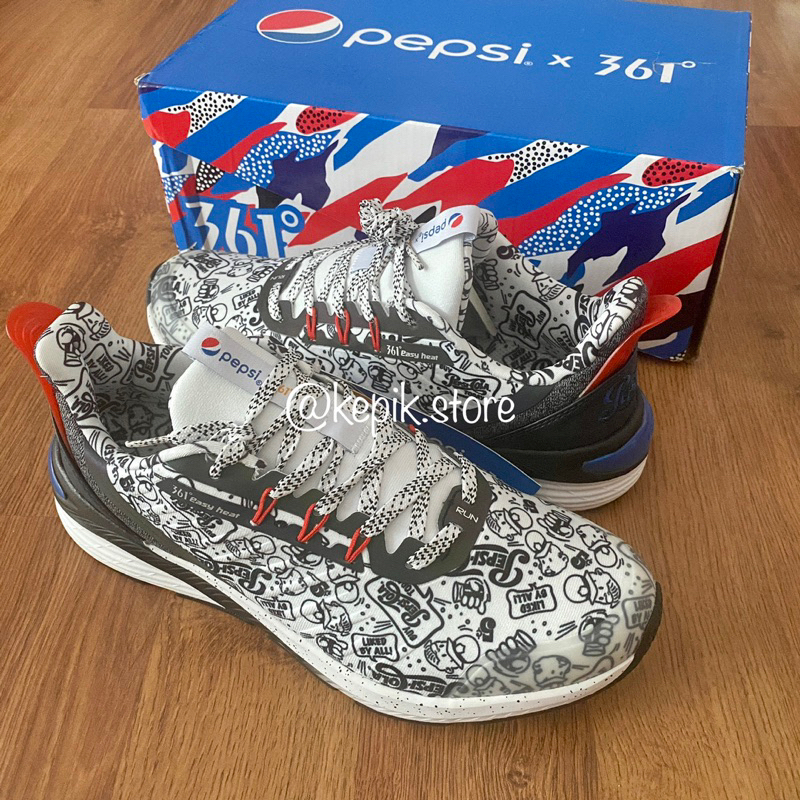 NEW Sepatu Sneakers Pria 361 x Pepsi Original sz.42