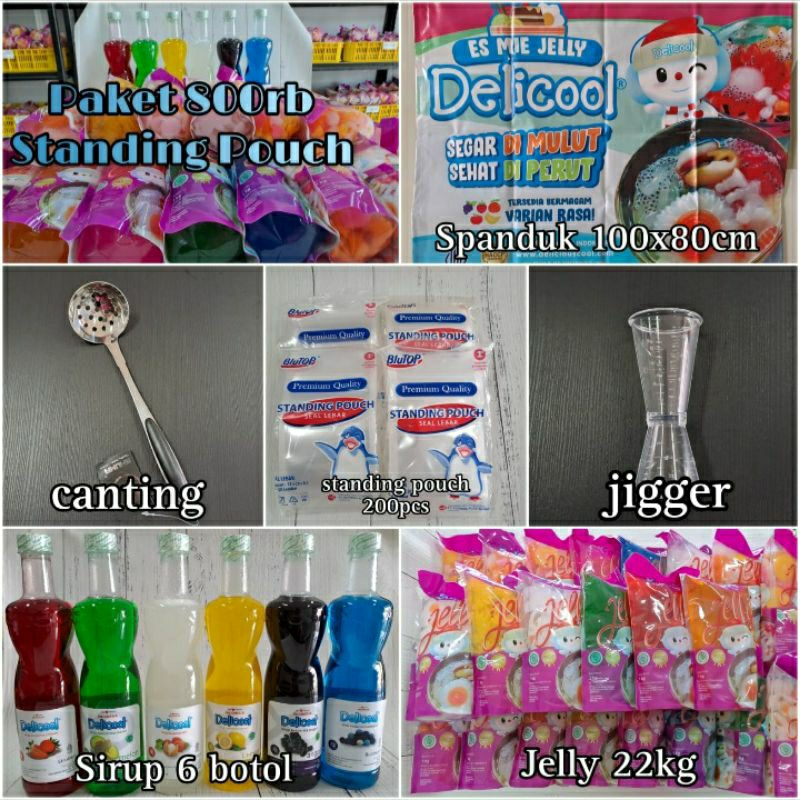 

Paket Usaha Es Mie Jelly 800rb by Delicool (Standing Pouch)