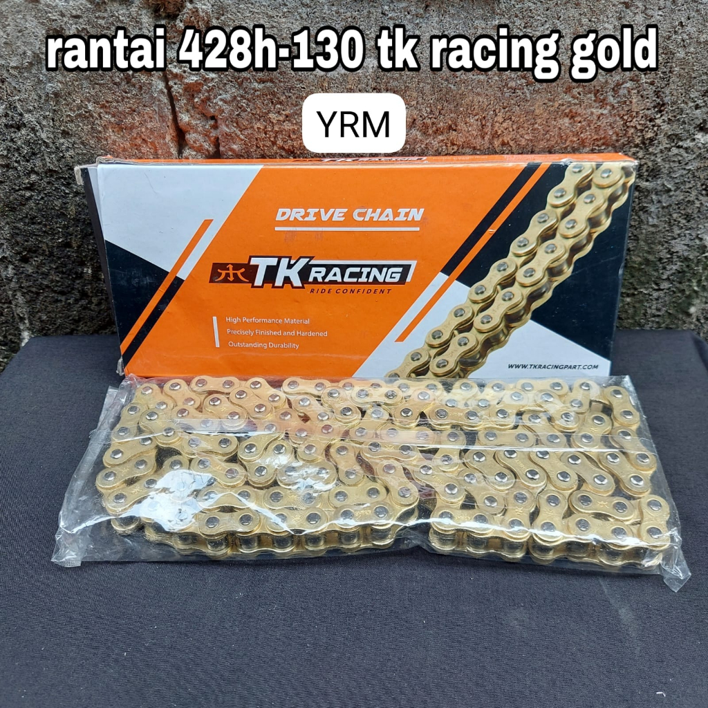 RANTAI 428H-130 TK RACING GOLD // RANTAI RANTE TK RACING TK 428 HS 428HS - 130 140 GOLD ORIGINAL