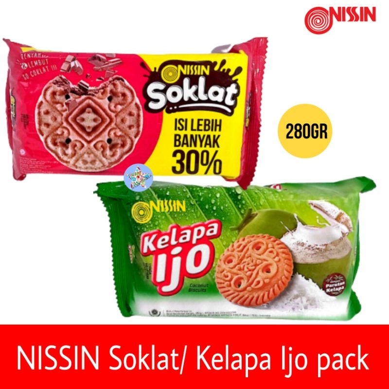 

Nissin Kelapa Ijo/ Soklat biskuit 280gr