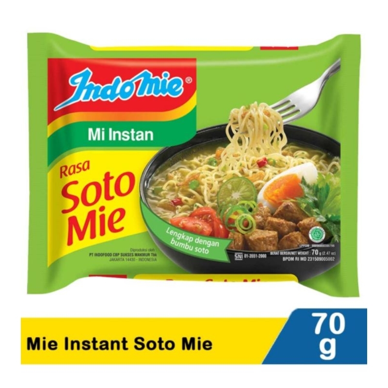 

Indomie Mi Instan Soto Mie 70G