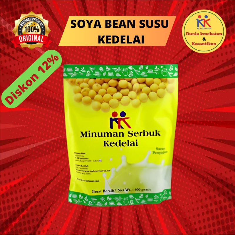 

KK Minuman Serbuk Kedelai Susu Kacang kedelai Soya Bean Kaya Protein Padat Gizi Original KK Indonesia