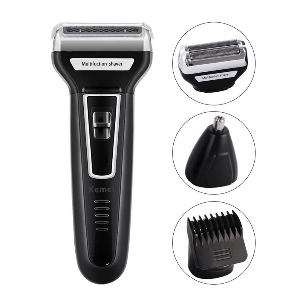 COD Kemei 6558 Hair Clipper Shaver Trimmer Wireless 3 in 1 Alat Mesin Cukur Jenggot Kumis KM 6558