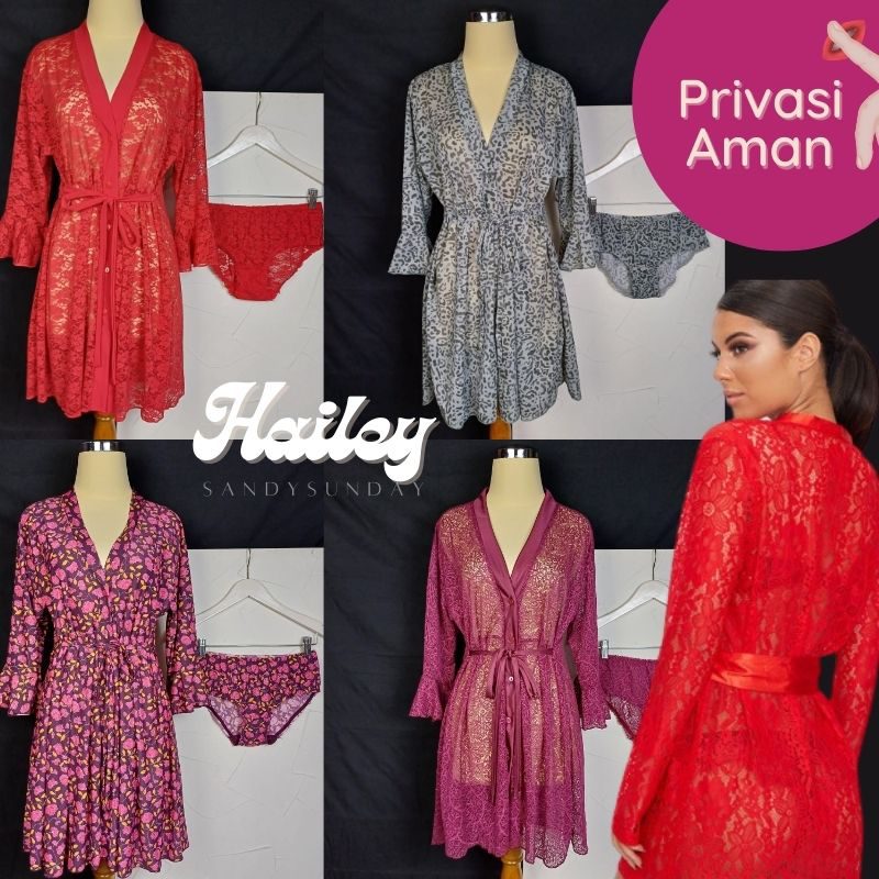 Kimono Lingerie Transparan PRIVASI AMAN Lingerie Sexy Hot Binal Lingerie Sexy Baju Dinas Brokat Lace