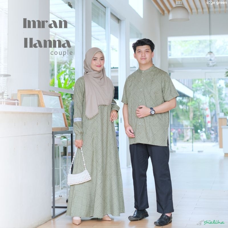 Imran Hanna couple set / Gamis katun / Koko katun