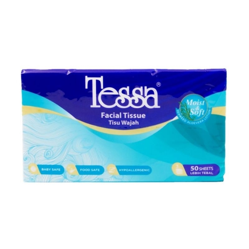 Tissue Tisu Tessa 50 Sheets 3ply Refill Facial