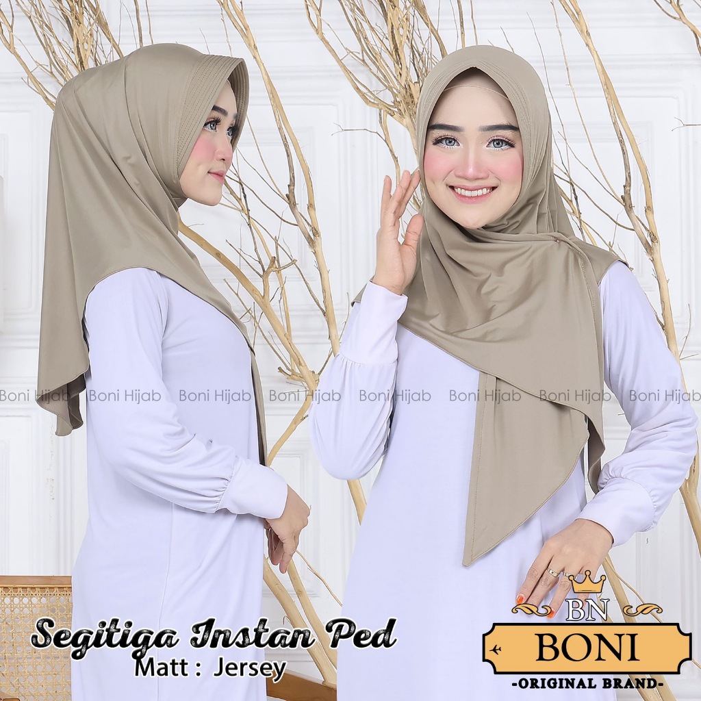 HIJAB SEGITIGA INSTAN PET JERSEY PREMIUM|| SEGITIGA JERSEY PET INSTAN