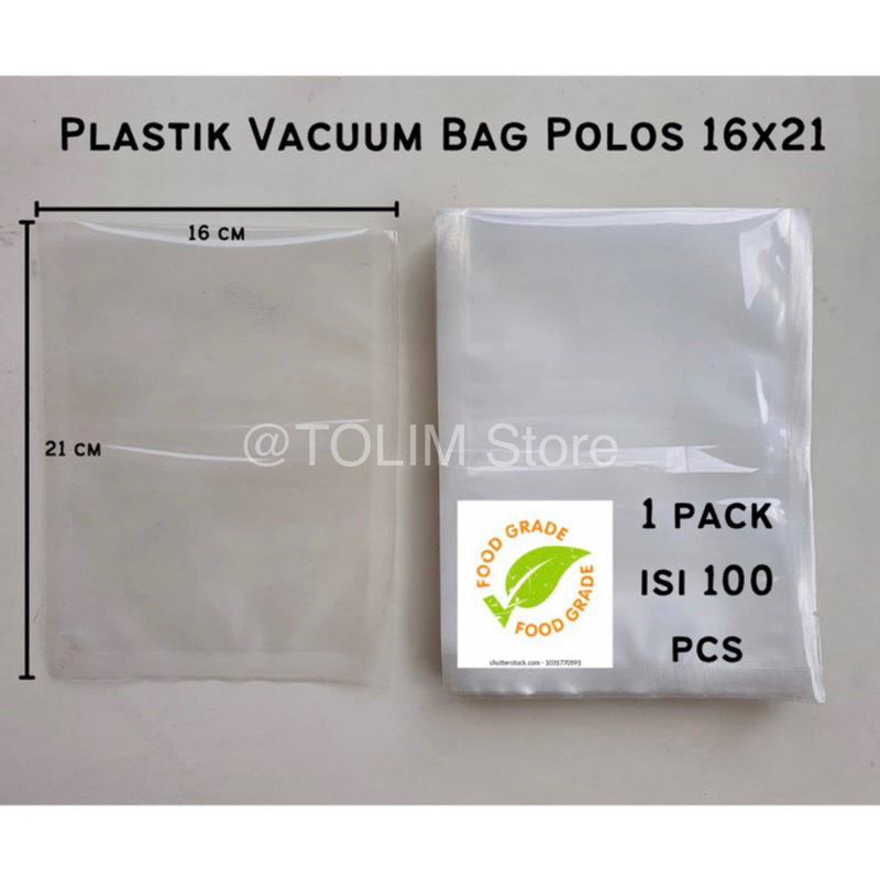 16x21 Plastik Vakum Polos Plastik Vacuum Polos Plastik Vakum Makanan Vacuum Bag Polos Plastik Vakum 