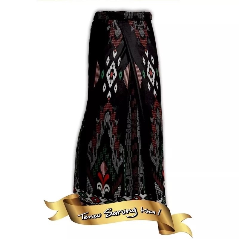 Sarung Tenun Wadimor Viscose Eternity KHUSUS HITAM PUTIH Motif BHS
