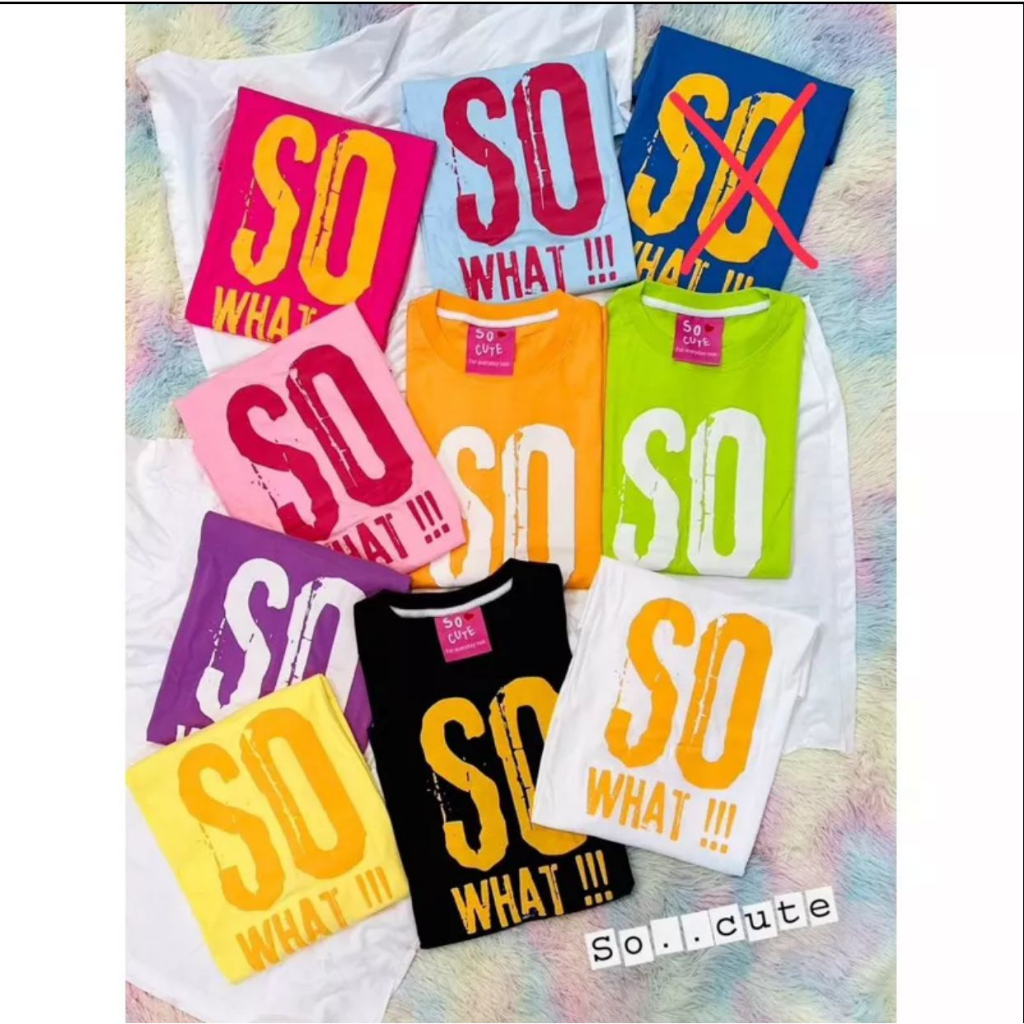 Oversize So What EN / Pakaian Wanita / Atasan / T-Shirt
