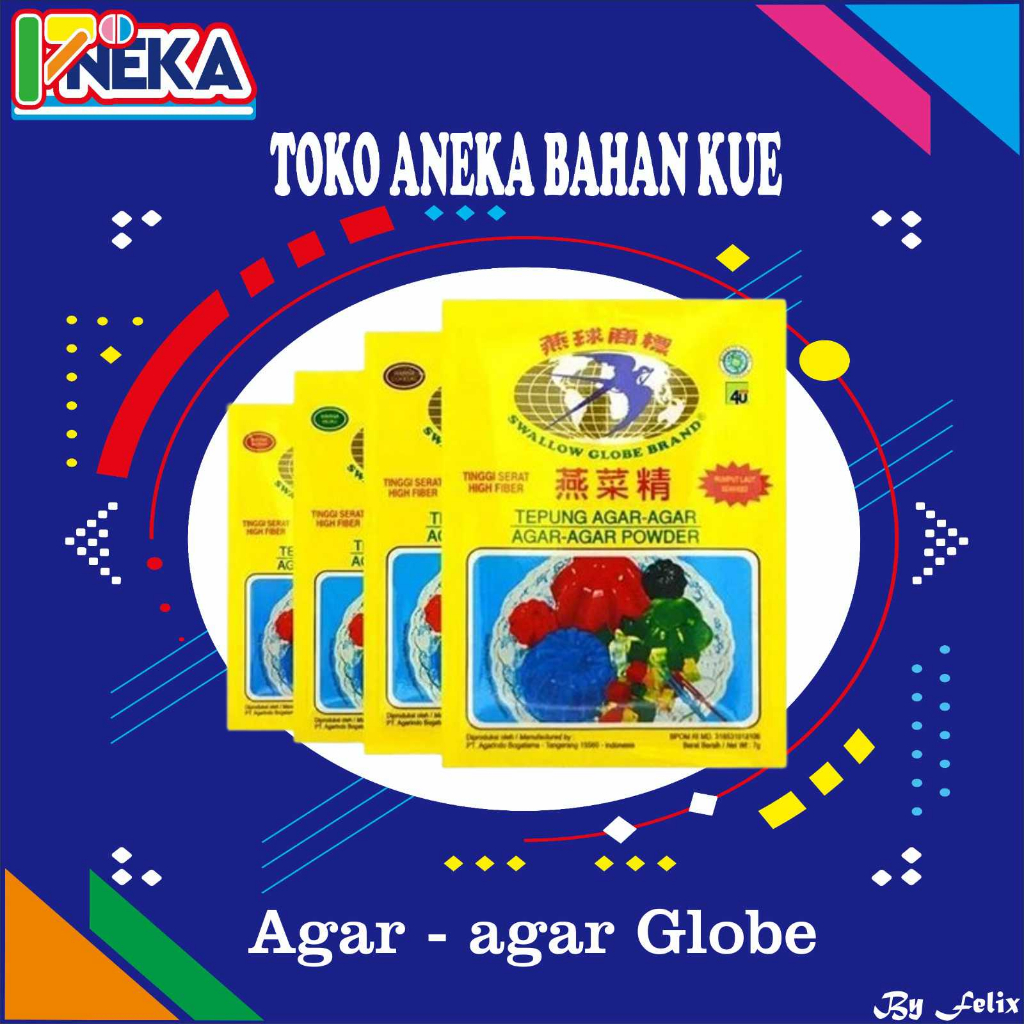 

Agar Agar Putih Swallow Globe 1box