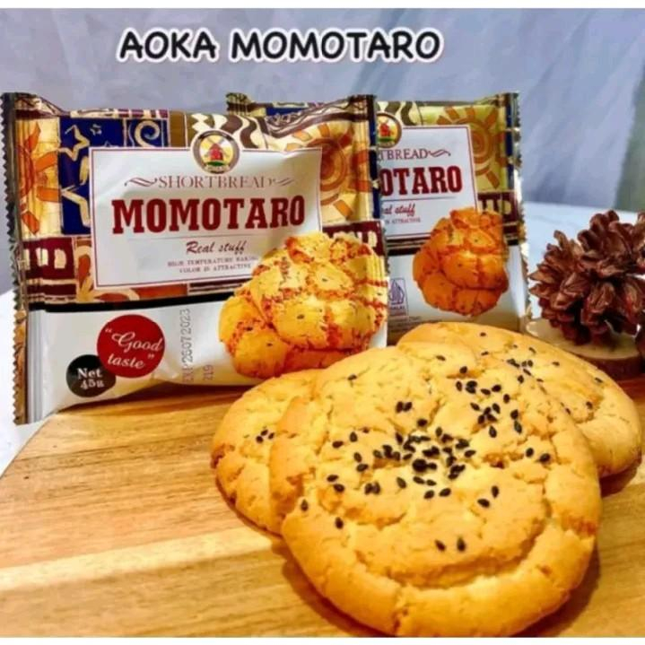 

paket biskuit aoka momotaro original 45gr isi 10pcs