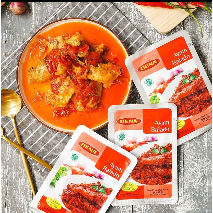 

Dena Ayam Balado - 500Gram | Terjamin Halal Isi 5 Bungkus @100 gram