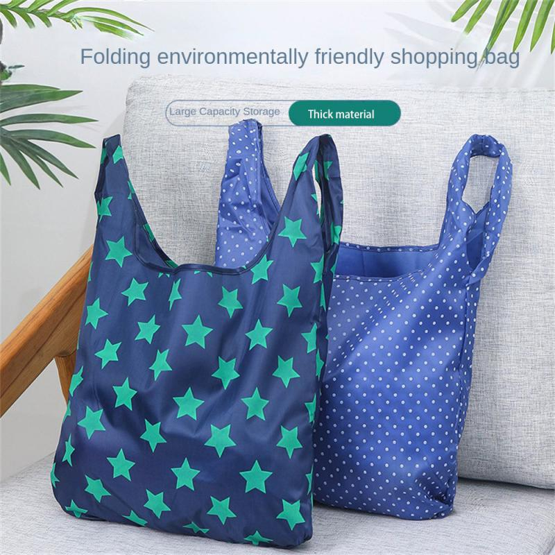 Shopping Bag Lipat Motif / Kantong Belanja Lipat Motif - Star