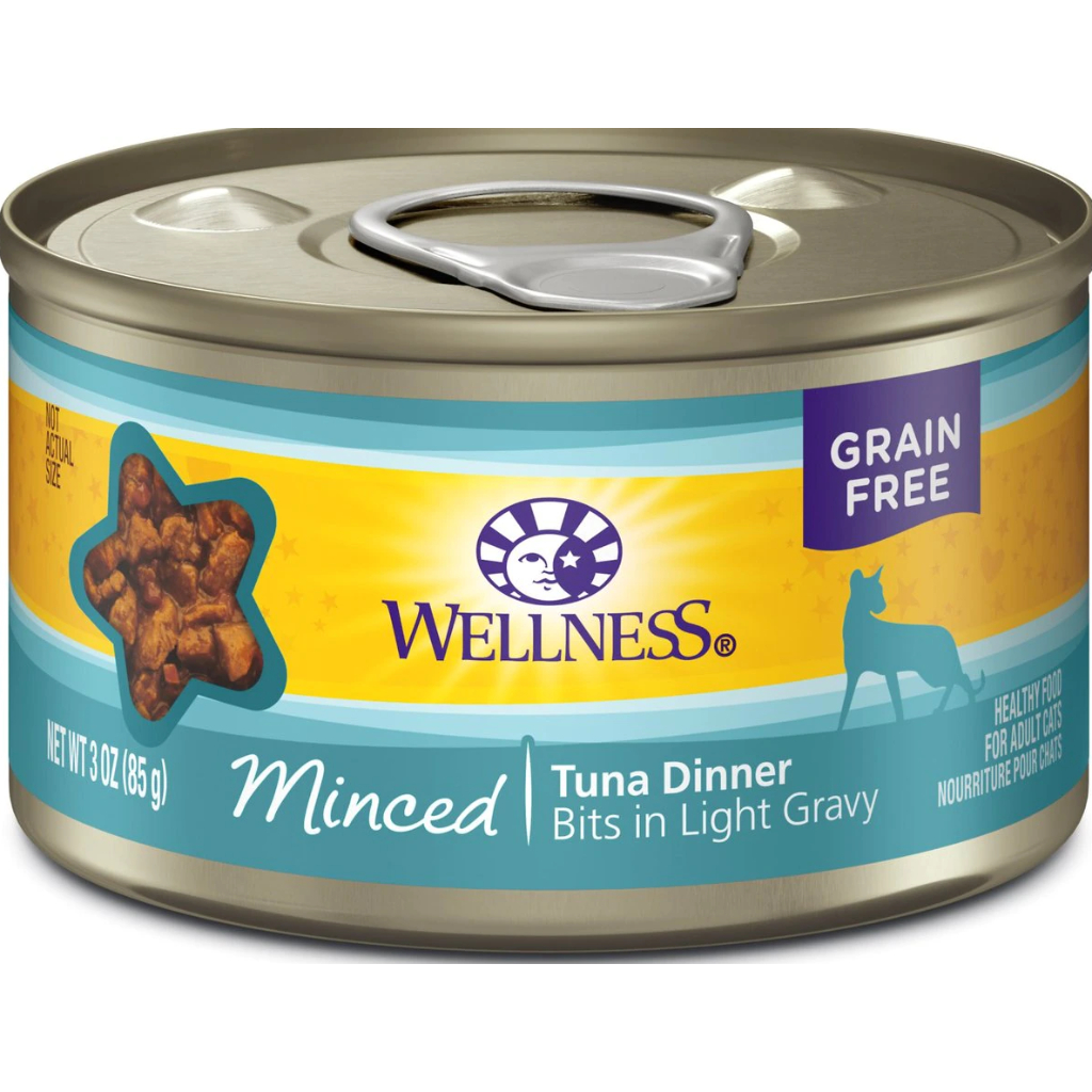 Wellness Minced Tuna Dinner Cat Food 3oz