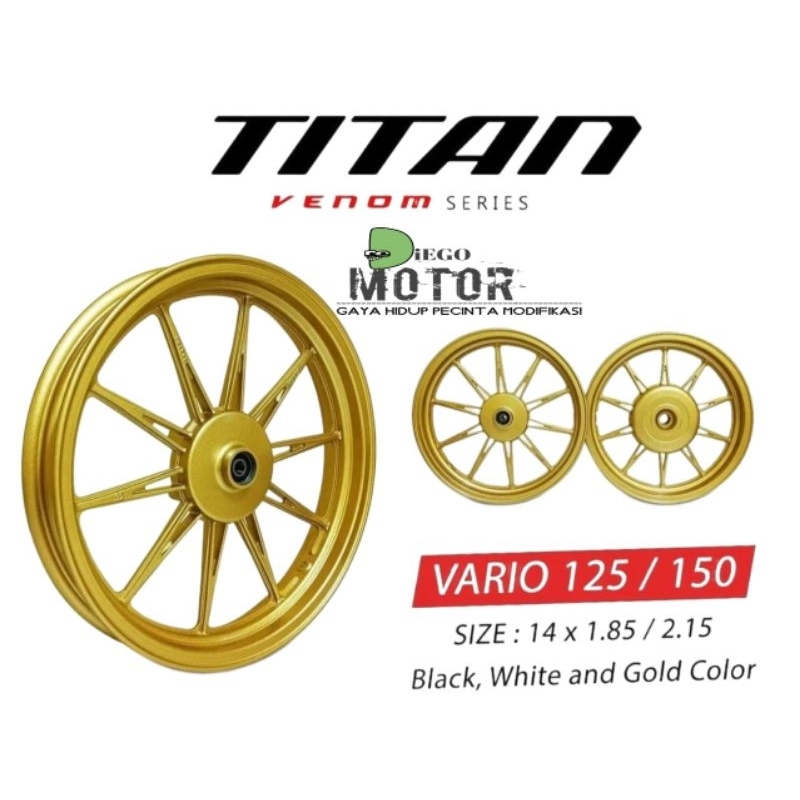 Velg Racing Vrossi Honda Vario 125 Dan Vario 150 Sepasang/velg racing vrossi vario125, vario150 sepa