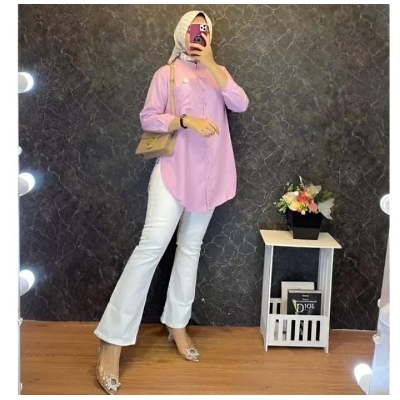 Kemeja wanita polos - Kemeja casual wanita - Kemeja formal wanita - Blouse wanita casual