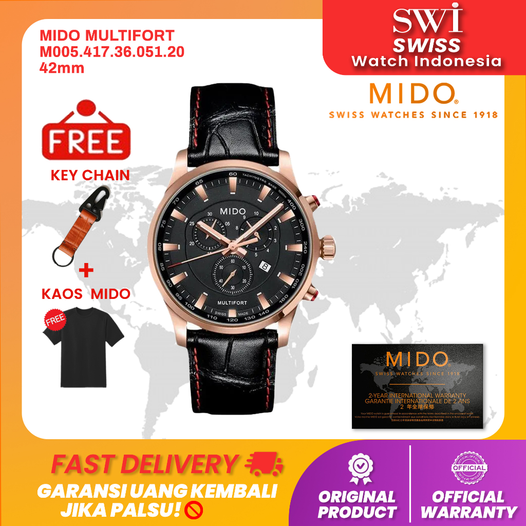 Jam Tangan Pria Mido M005.417.36.051.20 Multifort
