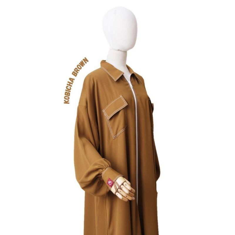 Gamis NSB Warna Kobicha Brown Gamis Only By Sidra