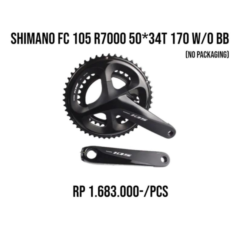 crankset sepeda 105 50-34t FC-R7000 170mm crank FC