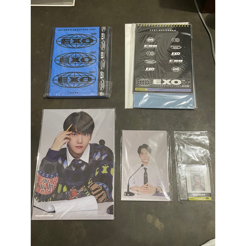 EXO SEASON GREETING 2021 2018 BAEKHYUN SEHUN CHEN KAI
