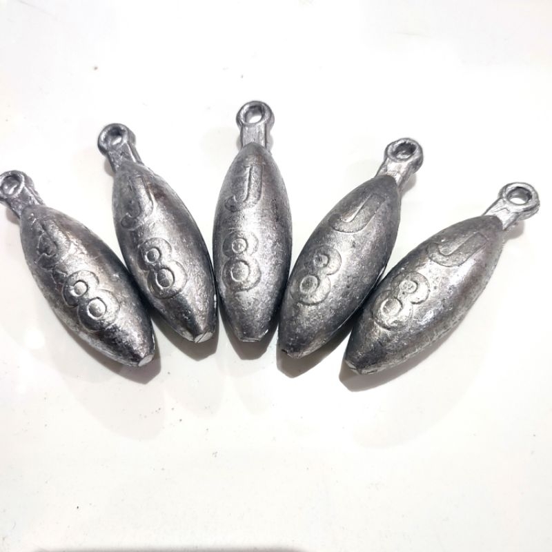 Timah pancing J8 harga satuan berat (-+226 gram)