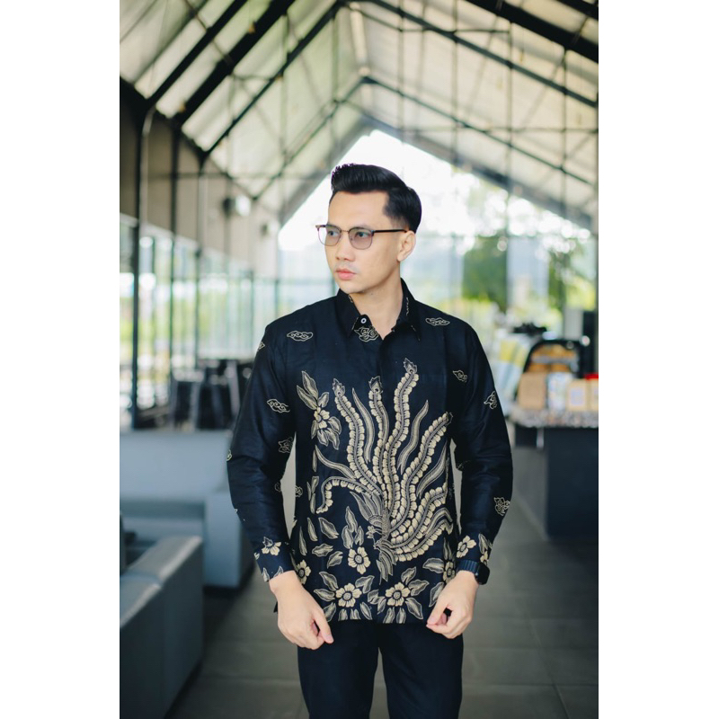 BMAYSTORE - Kemeja Batik Pria Slim Fit Laskala Premium Batik Pusaka Full Furing Size M L XL XXL Bisa