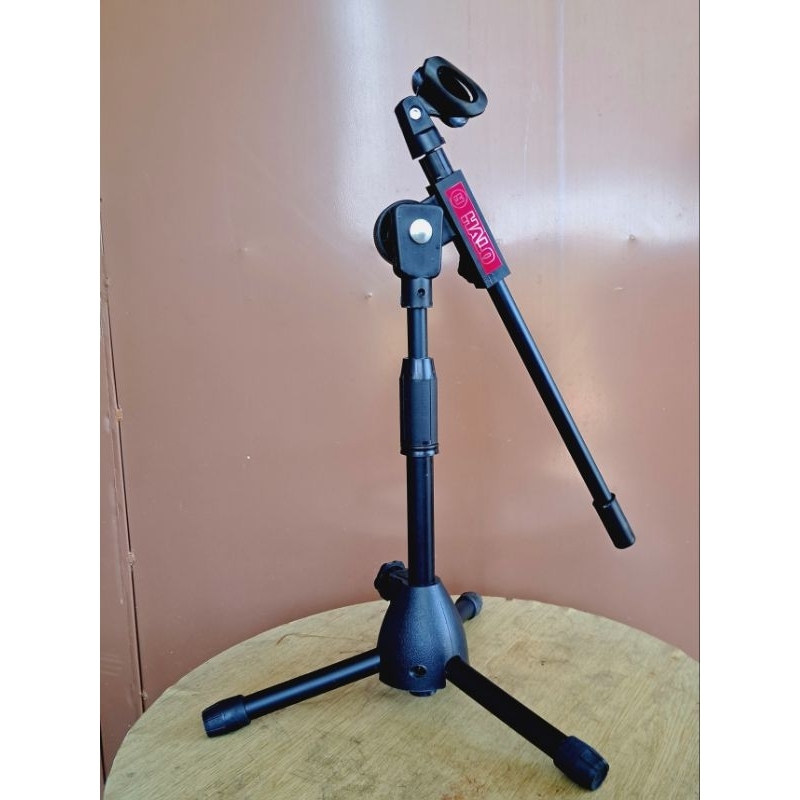 STAND Mic Besi Hitam + Holder Mic