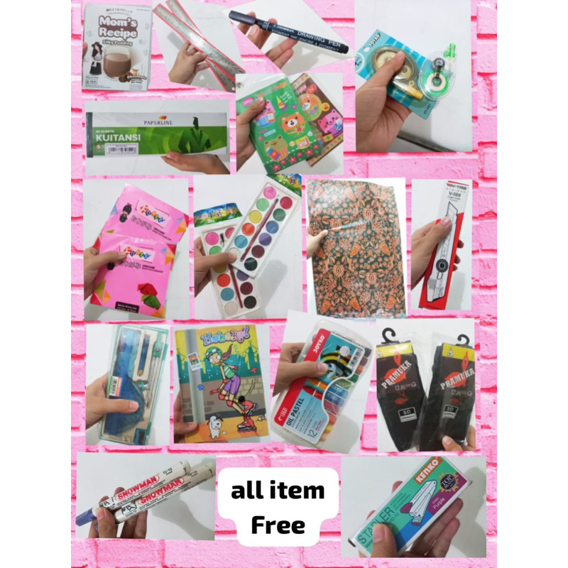 

[READY] Alat tulis sekolah buku pulpen pensil