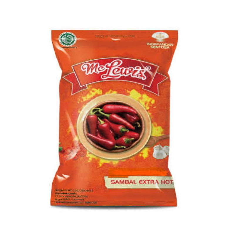 

MC Lewis Sauce Sambel Extra Hot 500 Gram