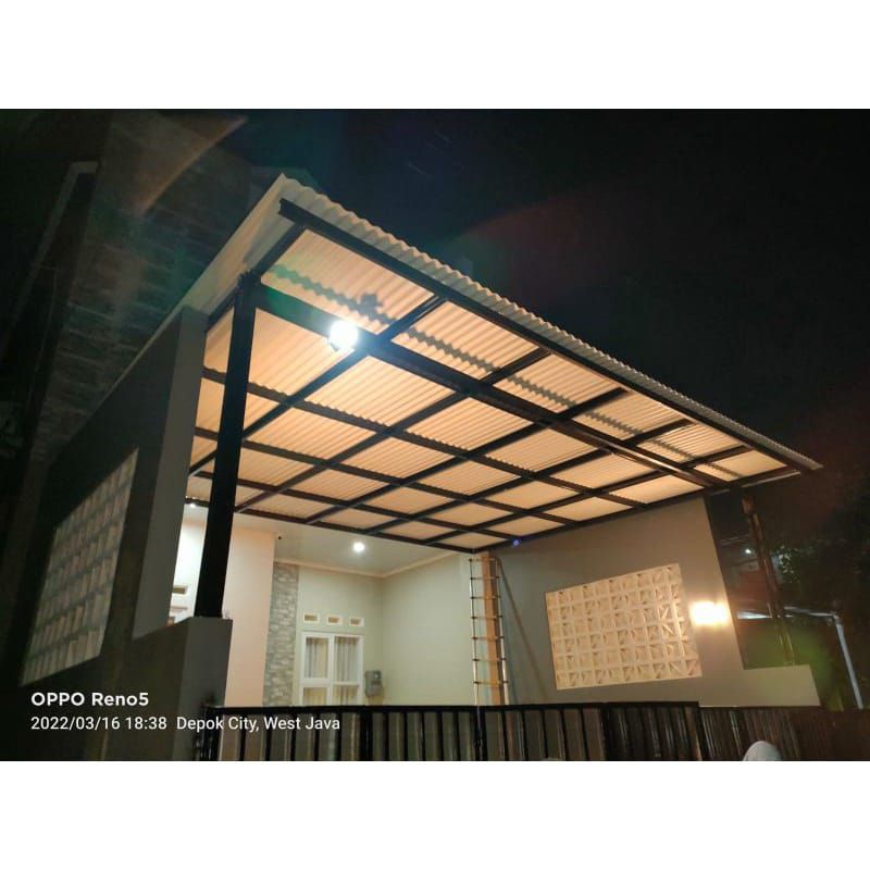 kanopi baja ringan atap spandek