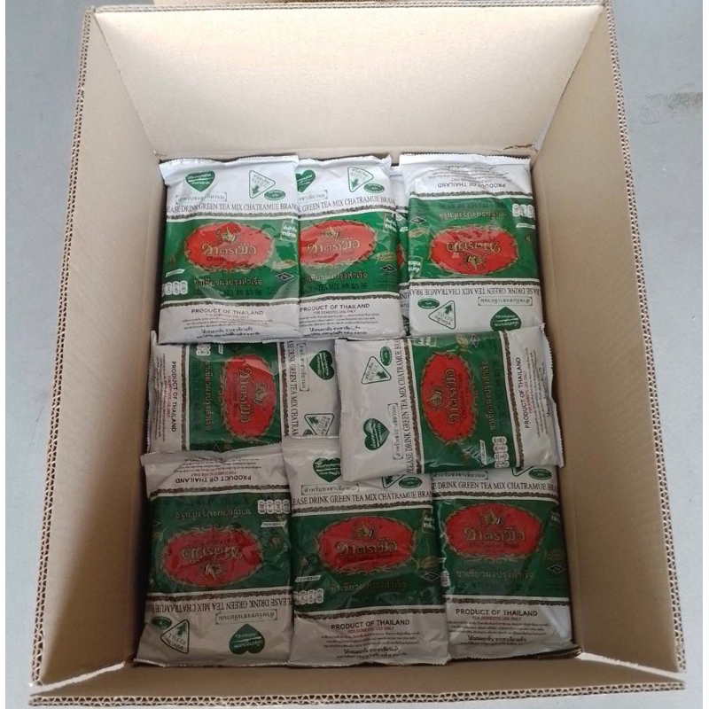 

[GROSIR] PRE ORDER Thai GREENTEA Chatramue / Teh Hijau Cha Tramue Jumlah besar 96 (Sembilan Puluh Enam) pack KOLIAN