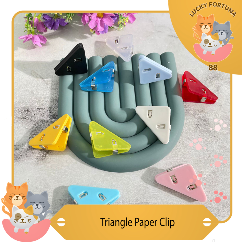 Triangle Paper Clip Paper clip triangle style Segitiga shaped paper clip Segitiga paper clip Paper c