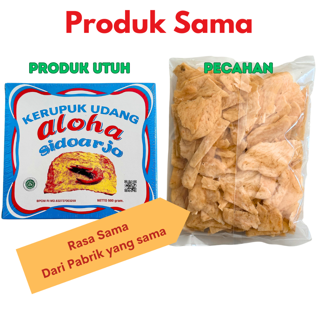 

Aloha Kerupuk Udang Pecahan 500g