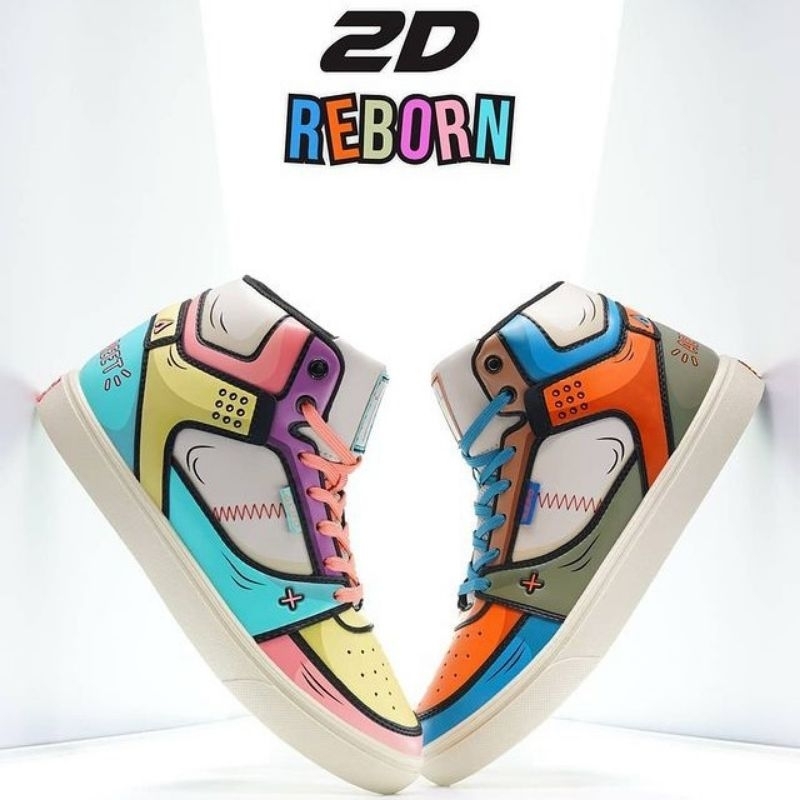 Sepatu Aerostreet 2D REBORN Kuning Pink 39 LIMITED