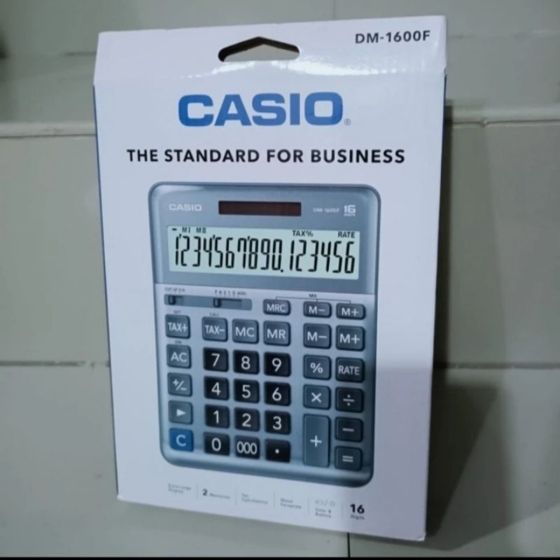 

CASIO CALCULATOR DM 1600F KALKULATOR DESKTOP 16 DIGIT