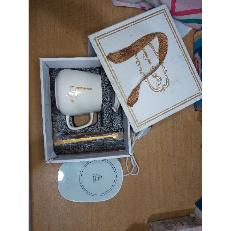 [BARU] MUG / GELAS KERAMIK SET LENGKAP PEMANAS.