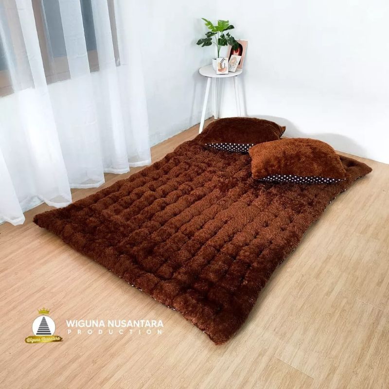 kasur Gender Free 2 bantal, Surpet Gender, Kasur Karpet, Karpet Bulu Empuk, Karpet Bulu Murah,Karpet