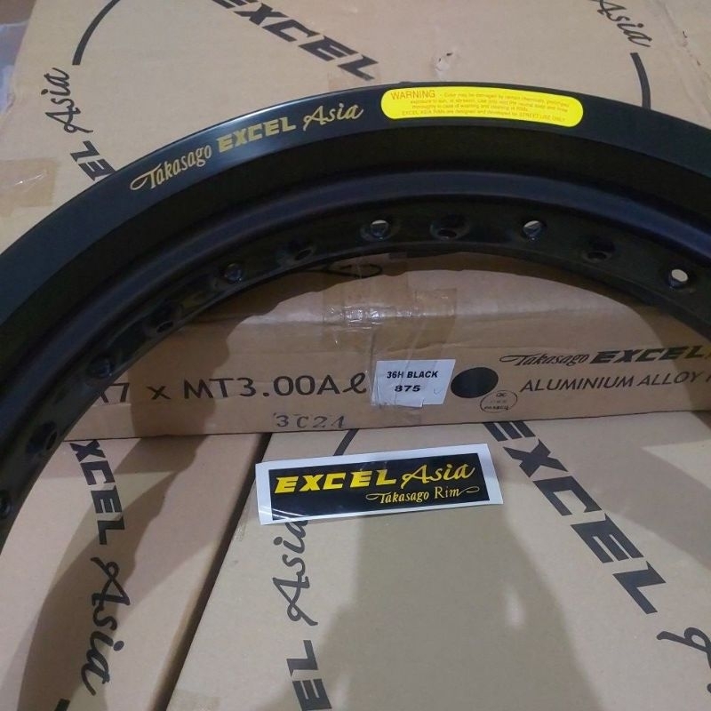 VELG TAKASAGO EXCEL ASIA 300 RING 17 BLACK SILVER