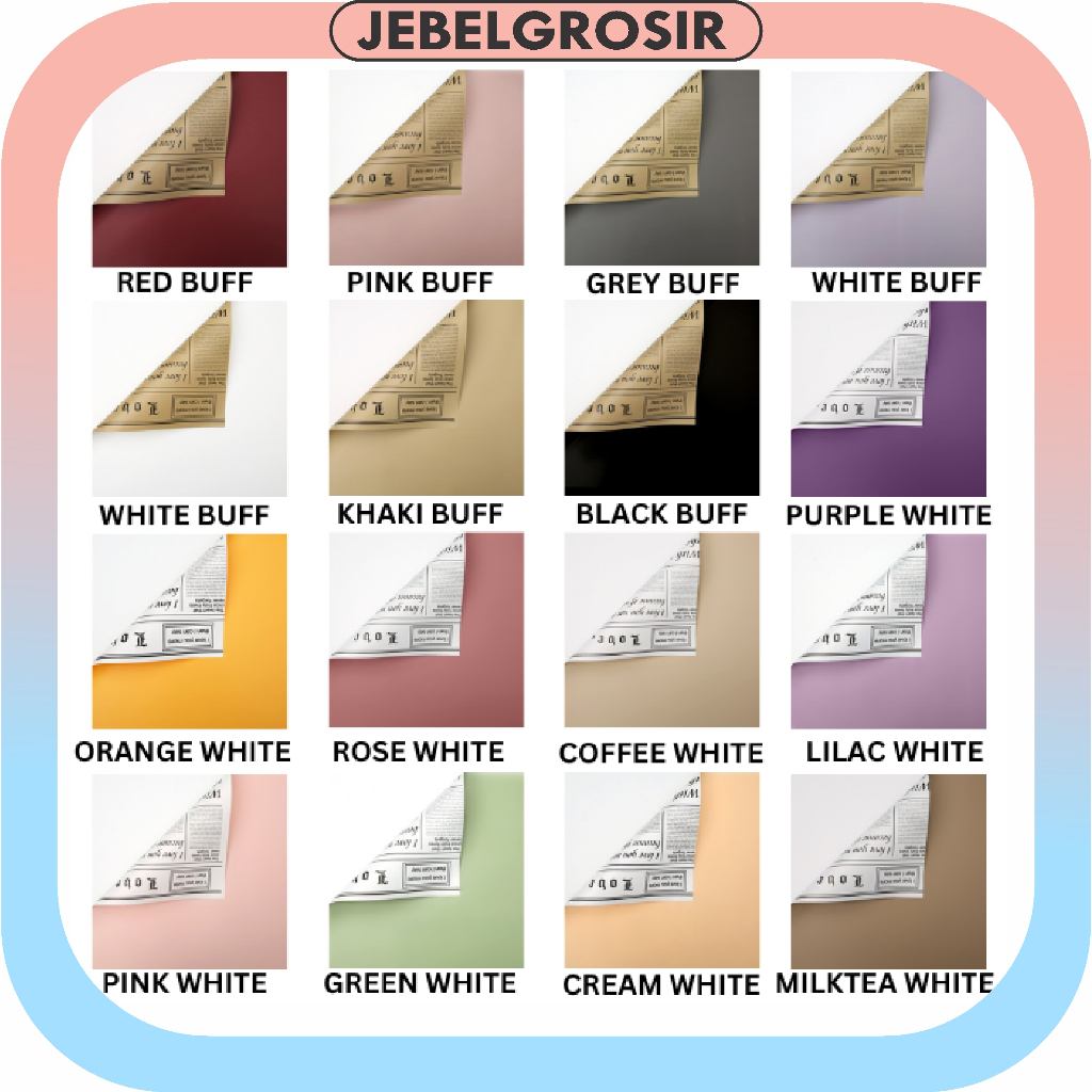 

Kertas Buket Bunga Cellophane Motif Koran Vintage Newspaper Flower Wrapping Paper KB6038