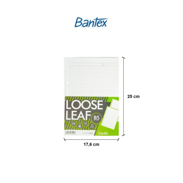 BANTEX LOOSE LEAF 50 SHEET 80 GSM/ KERTAS BINDER 50 LEMBAR