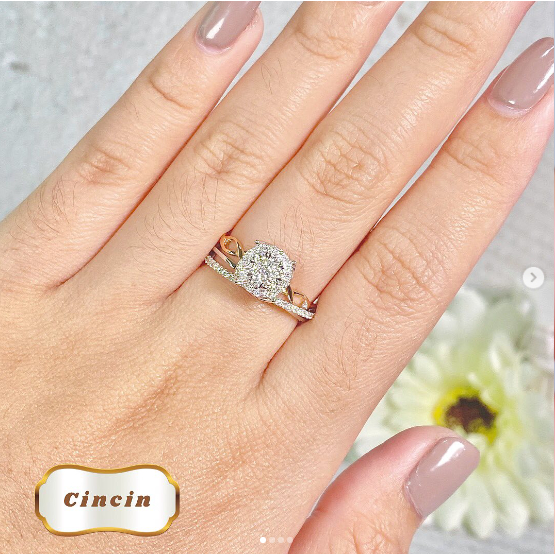Elco Jewellery - Cincin Berlian Eropa F Vvs | CBRT-00639SH Berkualitas dan Bergaransi